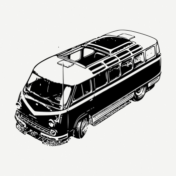 Van drawing clipart, car | Free PSD - rawpixel Van drawing clipart, car | Free PSD - rawpixel