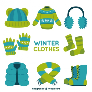 Variety of comfortable winter clothes Variety of comfortable winter clothes
