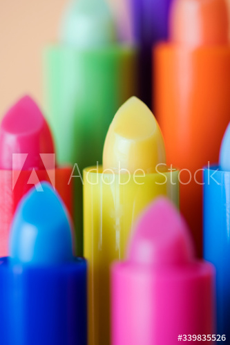Various colorful lip balm sticks Various colorful lip balm sticks