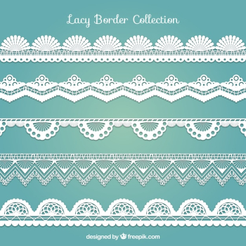 Various decorative lace borders Various decorative lace borders