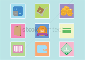 Various e-commerce icons Various e-commerce icons