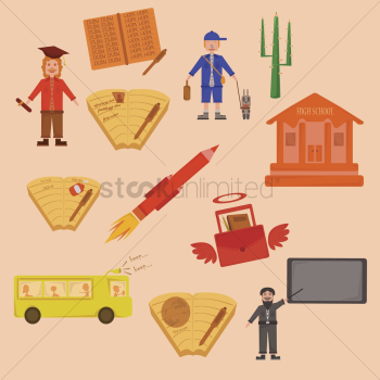 Various education concept icons Various education concept icons