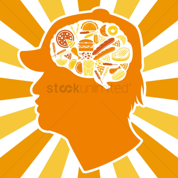 Various food in brain Various food in brain