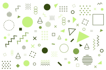 Various geometrical green shapes background Free Vector Various geometrical green shapes background Free Vector