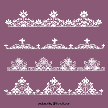 Various lace ornaments Various lace ornaments