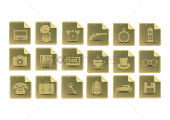 Various vintage icons Various vintage icons