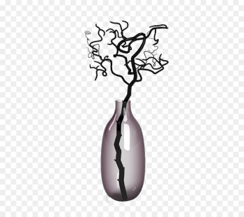 Vase Floral design Art - Purple transparent Japanese Vase 