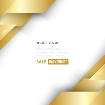 Vector abstract geometric gold background