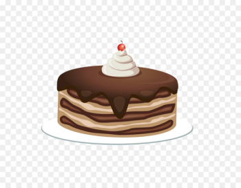 Vector chocolate cake Vector chocolate cake