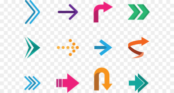 Vector colored arrows Vector colored arrows