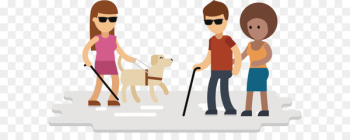 Vector for blind people Vector for blind people