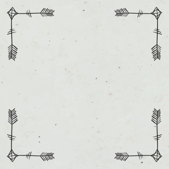 Vector frame border bohemian arrow ornament Vector frame border bohemian arrow ornament