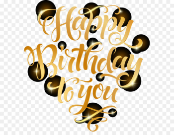 Vector golden font Birthday Celebration Vector golden font Birthday Celebration