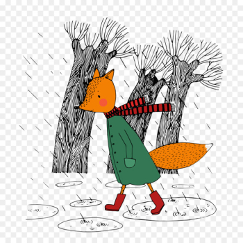 Vector graphics Stock photography Drawing Stock illustration - rain day 