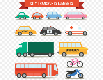 Vector hand-drawn cartoon vehicles Vector hand-drawn cartoon vehicles