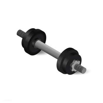 Vector icon of dumbbell icon | Free stock vector - 383136