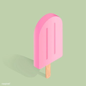 Vector icon of pink ice cream | Free stock vector - 383467