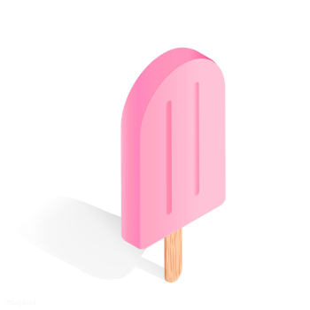 Vector icon of pink ice cream | Free stock vector - 383556