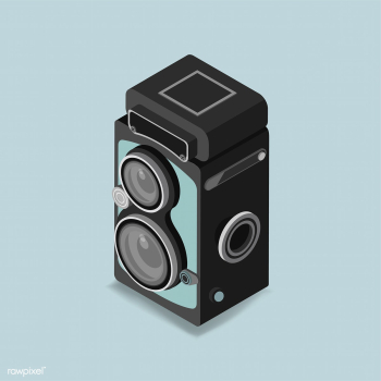 Vector icon of vintage camera icon | Free stock vector - 383084