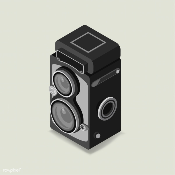 Vector icon of vintage camera icon | Free stock vector - 383087