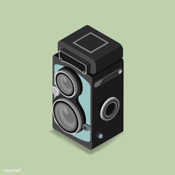 Vector icon of vintage camera icon | Free stock vector - 383148