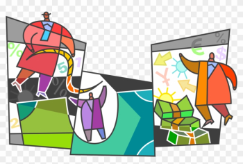 Vector Illustration Of Corporate Lifeline Rope To Climb - Vector Illustration Of Corporate Lifeline Rope To Climb