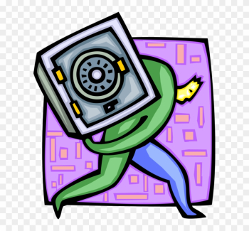 Vector Illustration Of Criminal Burglar Thief Robs - Paper Vector Illustration Of Criminal Burglar Thief Robs - Paper