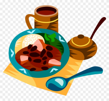 Vector Illustration Of Feijoada, Brazilian National - Brazilian Food Clip Art Vector Illustration Of Feijoada, Brazilian National - Brazilian Food Clip Art