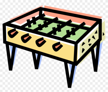 Vector Illustration Of Fuzball Foosball Table Football - Vector Illustration Of Fuzball Foosball Table Football
