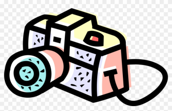 Vector Illustration Of Photography Digital Slr 35mm - Vector Illustration Of Photography Digital Slr 35mm