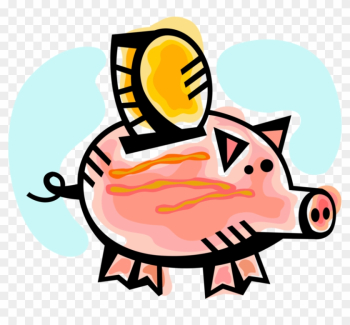 Vector Illustration Of Piggy Bank Money Coin Container - Vector Illustration Of Piggy Bank Money Coin Container