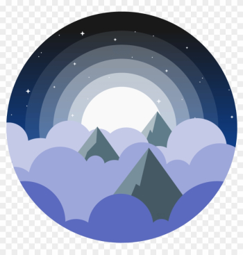 Vector Illustration Of The Tops Of Mountains Poking - Portrait Of A Man