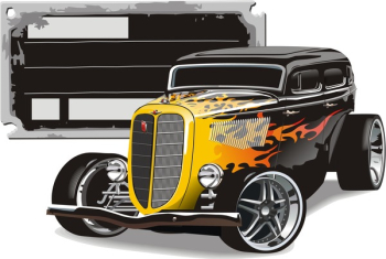 Vector illustration retro car gaz-m1 Vector illustration retro car gaz-m1