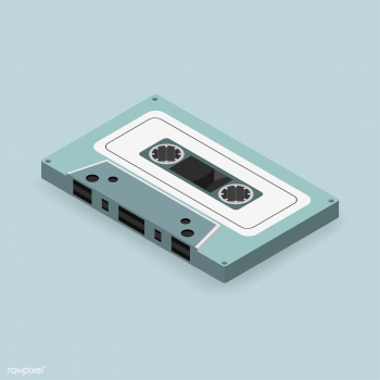 Vector image of tape cassette icon | Free stock vector - 383192