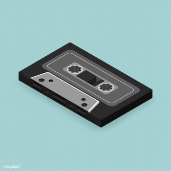 Vector image of tape cassette icon | Free stock vector - 383367