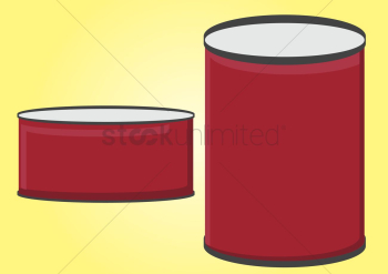 Vector of canned food Vector of canned food