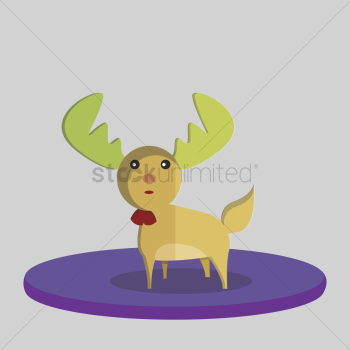 Vector of christmas reindeer Vector of christmas reindeer
