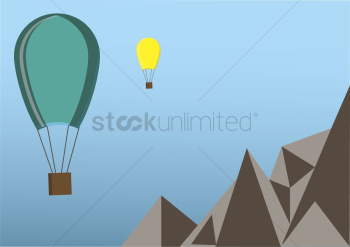 Vector of hot air balloons Vector of hot air balloons