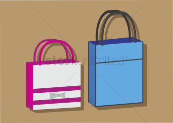 Vector of shopping bags Vector of shopping bags