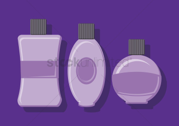 Vector of soap containers Vector of soap containers