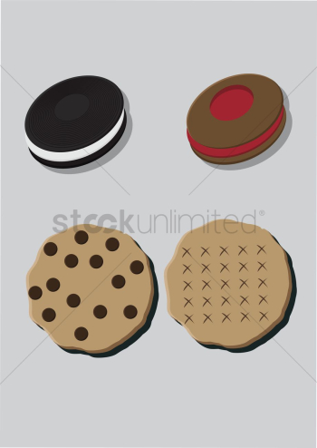 Vector of various cookies Vector of various cookies
