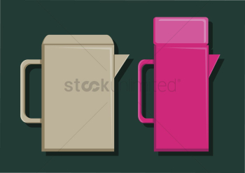 Vector of water containers Vector of water containers