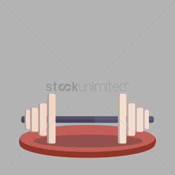 Vector of weight lifting bar Vector of weight lifting bar