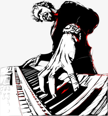Vector Pianist, Character, Cartoon Characters, People Illustration ...