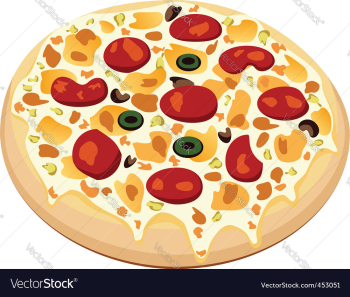 Vector pizza Royalty Free Vector Image - VectorStock