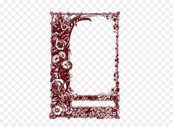 Vector red flower grass grass European vertical frame Vector red flower grass grass European vertical frame