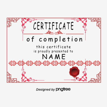 Vector Style Red Letters Of Appointment Certificate, Certificate ...
