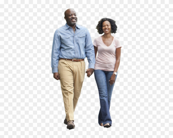 Vectors - Black People Walking Png