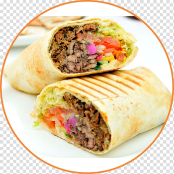 Vegetable and beef taco, Shawarma Chicken Tabbouleh Middle Eastern cuisine Wrap, kebab transparent background PNG clipart