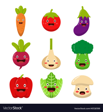 vegetable cartoon character vegetable cartoon character